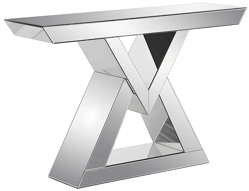 Konsola MDF z lustrem – kolor: srebrny - ISIDA marki Pascal Morabito