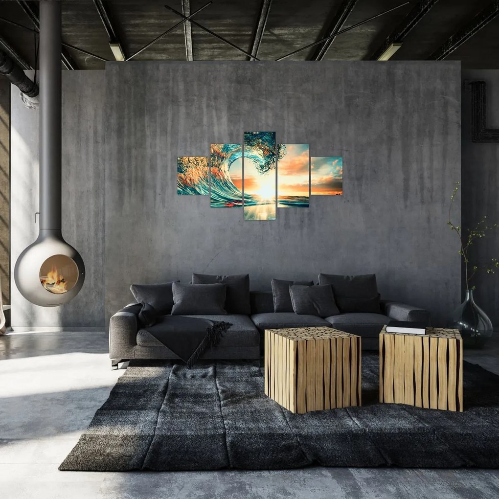Obraz - Fala (125x70 cm)