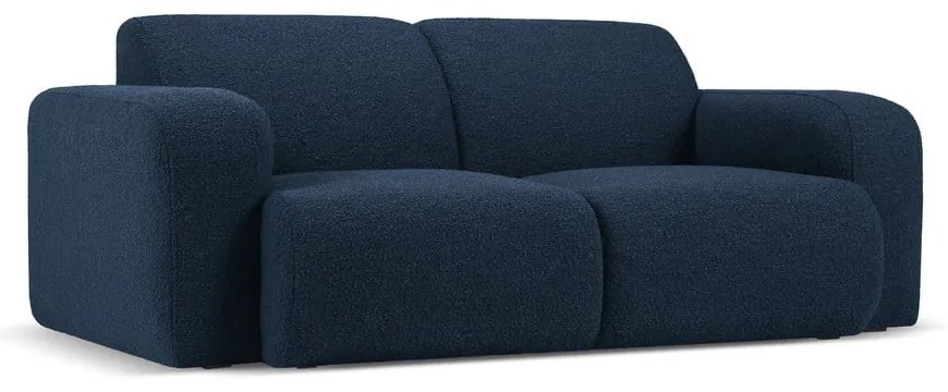 Ciemnoniebieska sofa z materiału bouclé 170 cm Molino – Micadoni Home