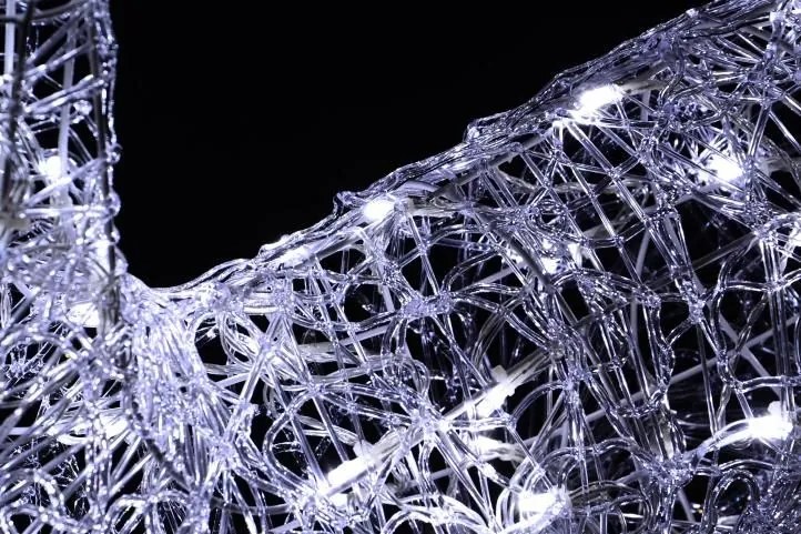 Świetlna dekoracja świąteczna Renifer - 100 cm, zimna biel