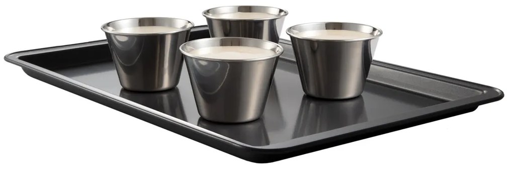 Tescoma Foremki do panna cotty ze stali nierdzewnej GrandCHEF, 4 szt.