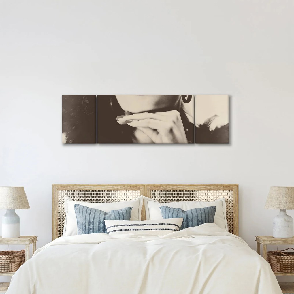 Obraz - Vintage zdjęcie kobiety (170x50 cm)