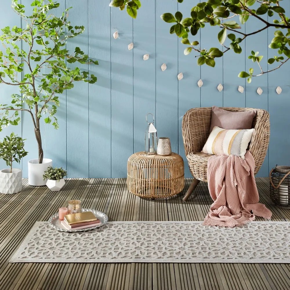 Szary chodnik odpowiedni na zewnątrz 230x66 cm Argento – Flair Rugs