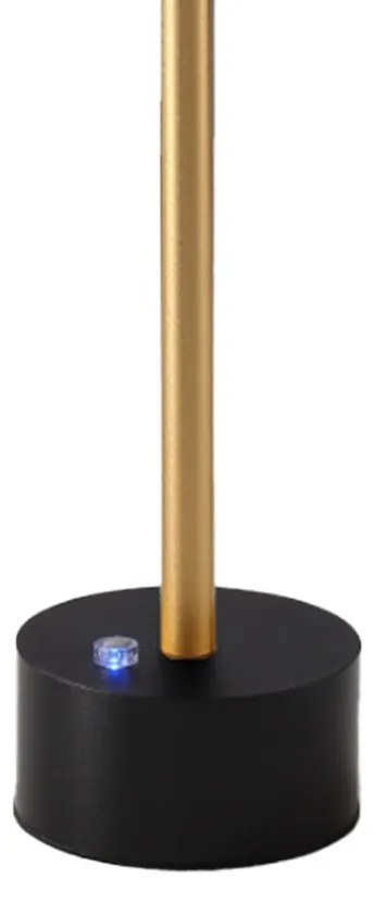 Lampka nocna czarna złota Sam 5W LED