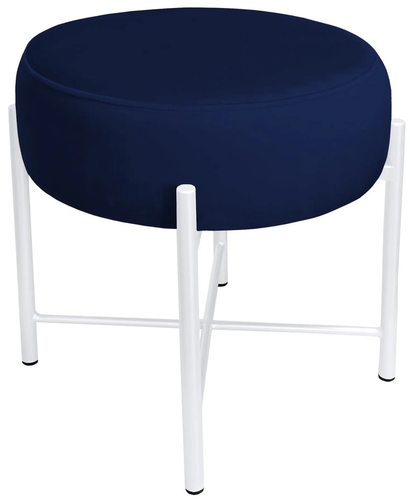 Taboret Pola noga metalowa biała MG16