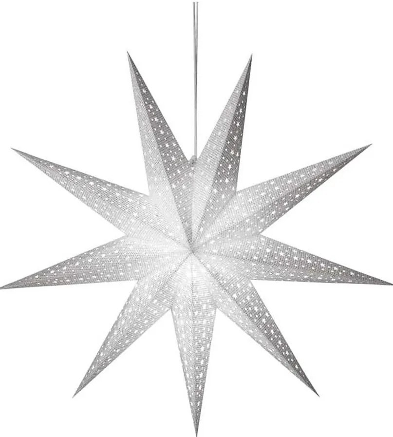 Dekoracja bożonarodzeniowa 1xE14/25W/230V śr. 60 cm srebrna