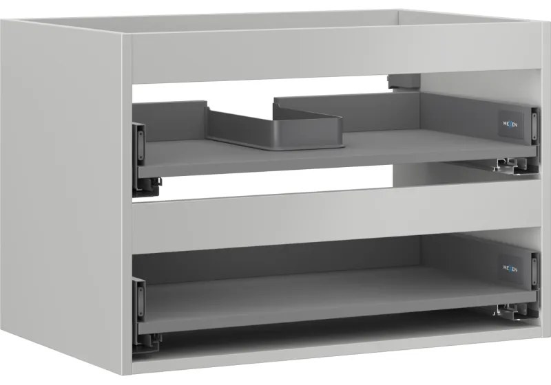 Mexen Box-A korpus szafki podumywalkowej 70 cm, 2 szuflady, szary mat - 91AX0-0700-470-2-62