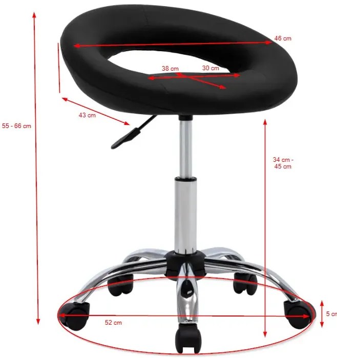 Tapicerowany hoker na kółkach czerwone wino N1-N84