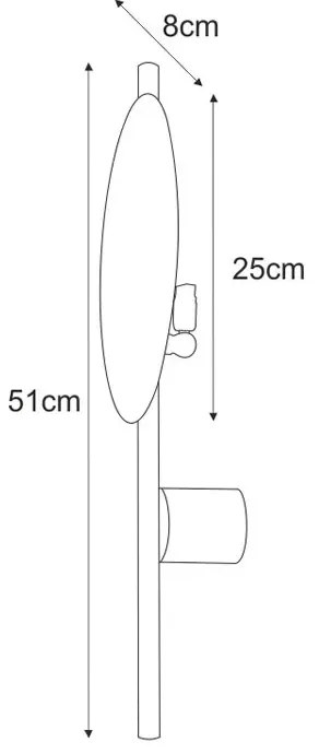 Biały nowoczesny metalowy kinkiet - A479-Efsox