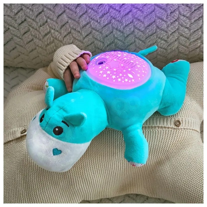 Woopie baby przytulanka projektor 2w1 usypiacz hipopotam