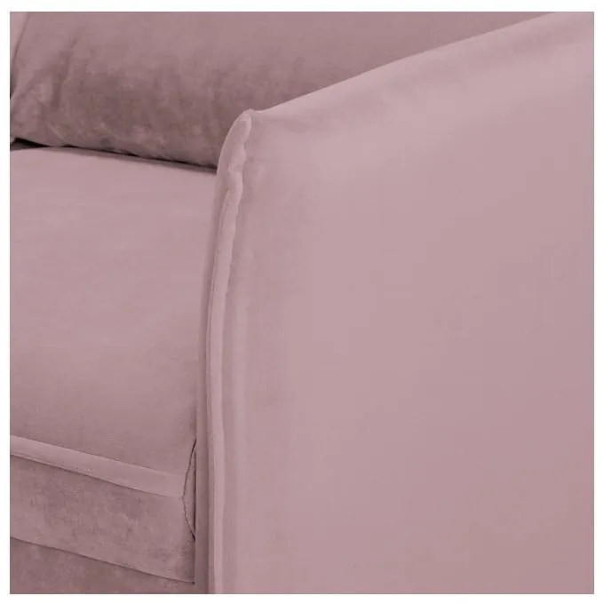 Lawendowa aksamitna sofa 138 cm Juli – Ropez