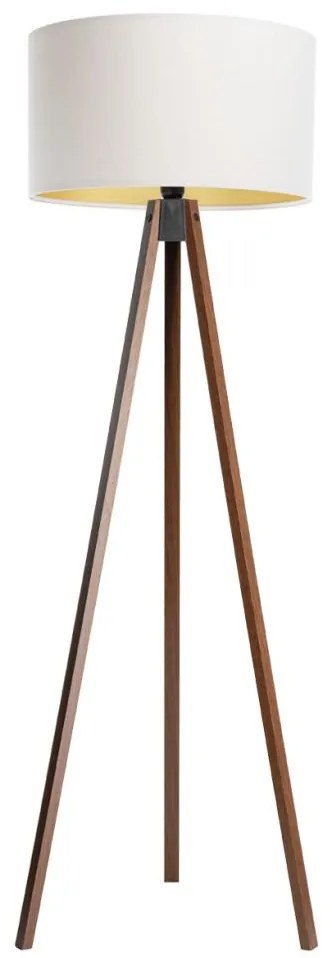 Lampa stojąca STANDART 1xE27/60W/230V biała/wenge