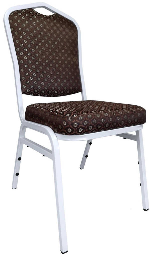 Krzesło Vega tkanina Berit bankietowe konferencyjne stelaż metalowy