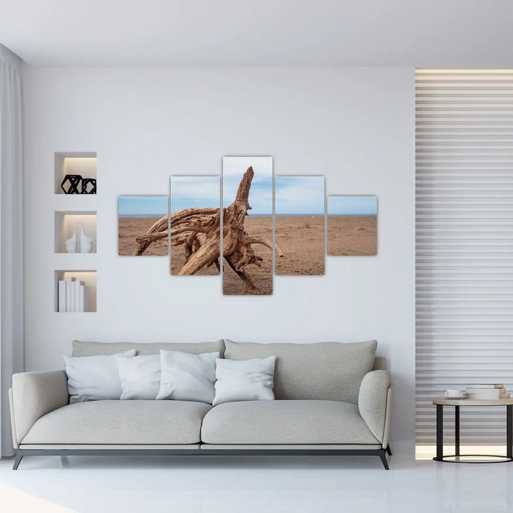 Obraz - Zmyte przez morze (125x70 cm)