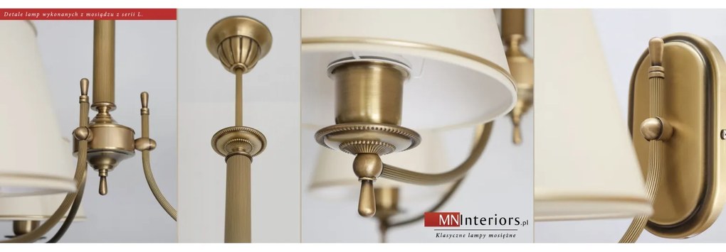 Mosiężna lampa podłogowa L-P1Bm