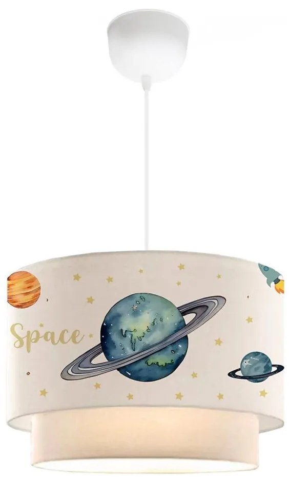 Dziecięcy żyrandol CANDY 1xE27/40W/230V biały/wielobarwny