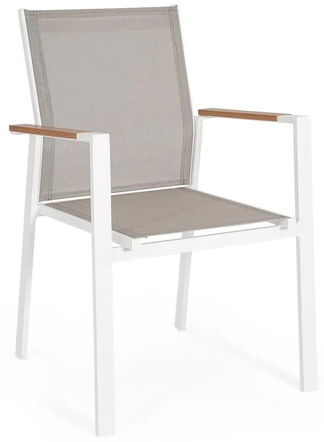 Białe metalowe krzesło ogrodowe Heta – Bizzotto