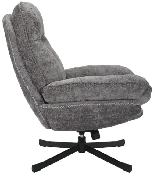 Fotel do salonu HARPER szary obracany SIGNAL