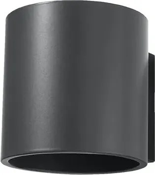 Nowoczesny okrągły kinkiet LED antracyt - E713 T8-K72
