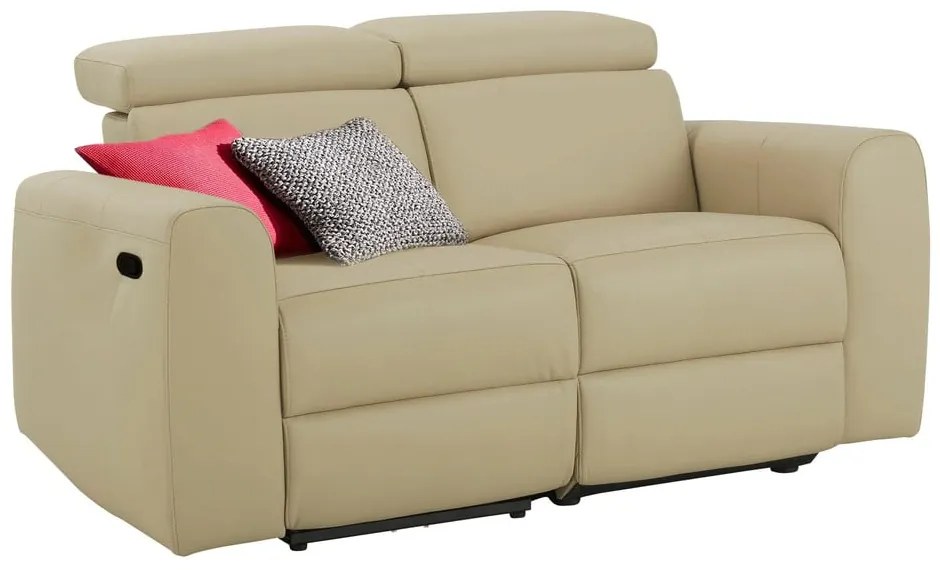 Biała sofa z imitacji skóry 158 cm Capena – Støraa