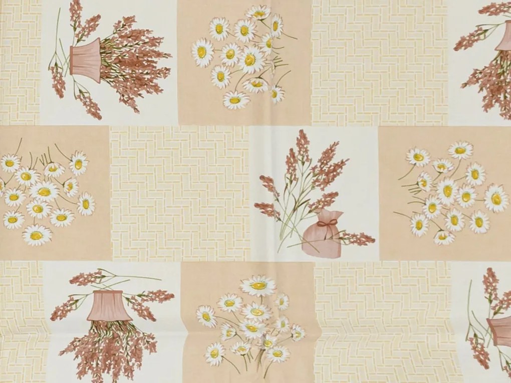 Obrus PVC BELLISA 120x140 cm, beżowy