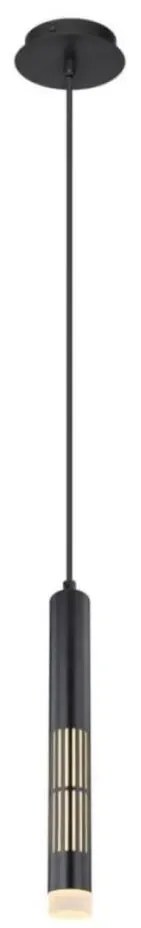 Globo 15630H - Żyrandol LED na lince PENNY LED/12W/230V 3000K czarny