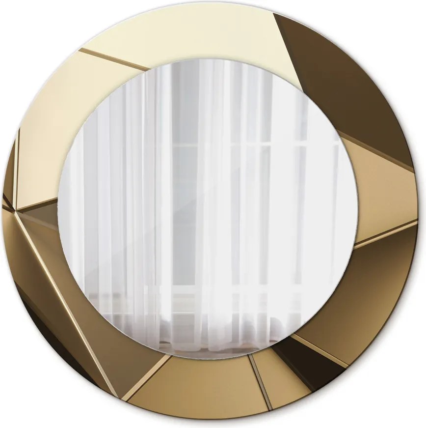 Lustro z nadrukiem okrągłe Nowoczesna abstrakcja