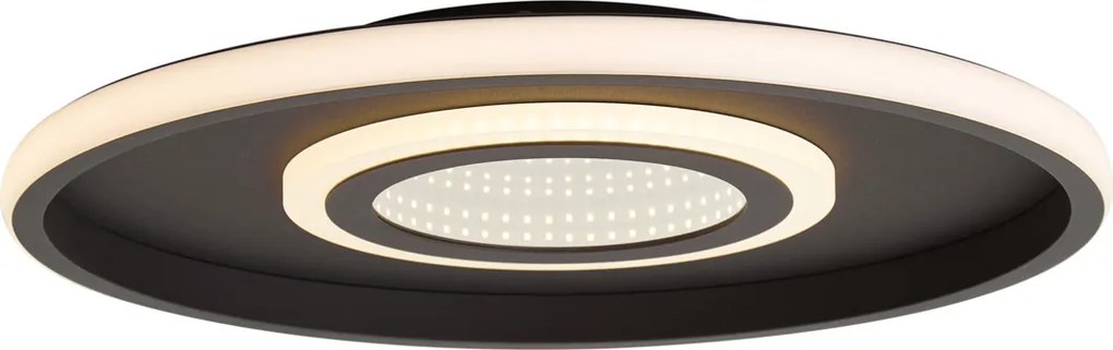 Nowoczesna lampa sufitowa czarna z wbudowanym LED i 3-stopniowym przełącznikiem - Frini