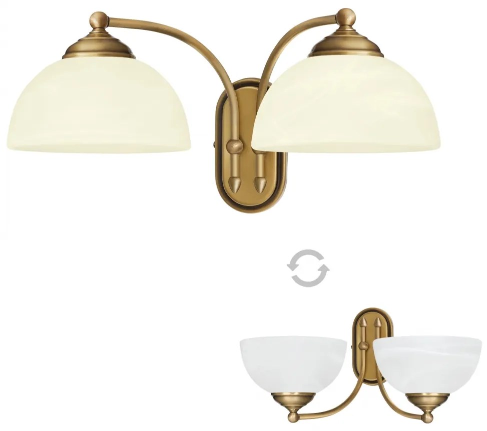 Klasyczny kinkiet z mosiądzu Y-K2