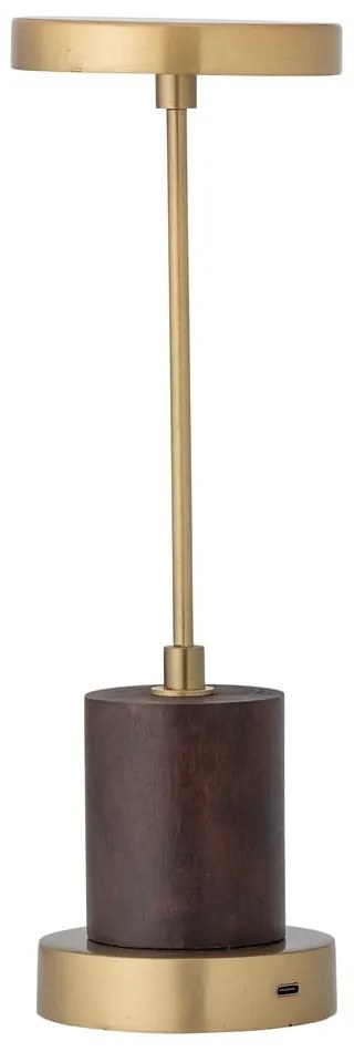 Lampa stołowa LED w kolorze złota ze ściemniaczem i metalowym kloszem (wysokość 30 cm) Chico – Bloomingville