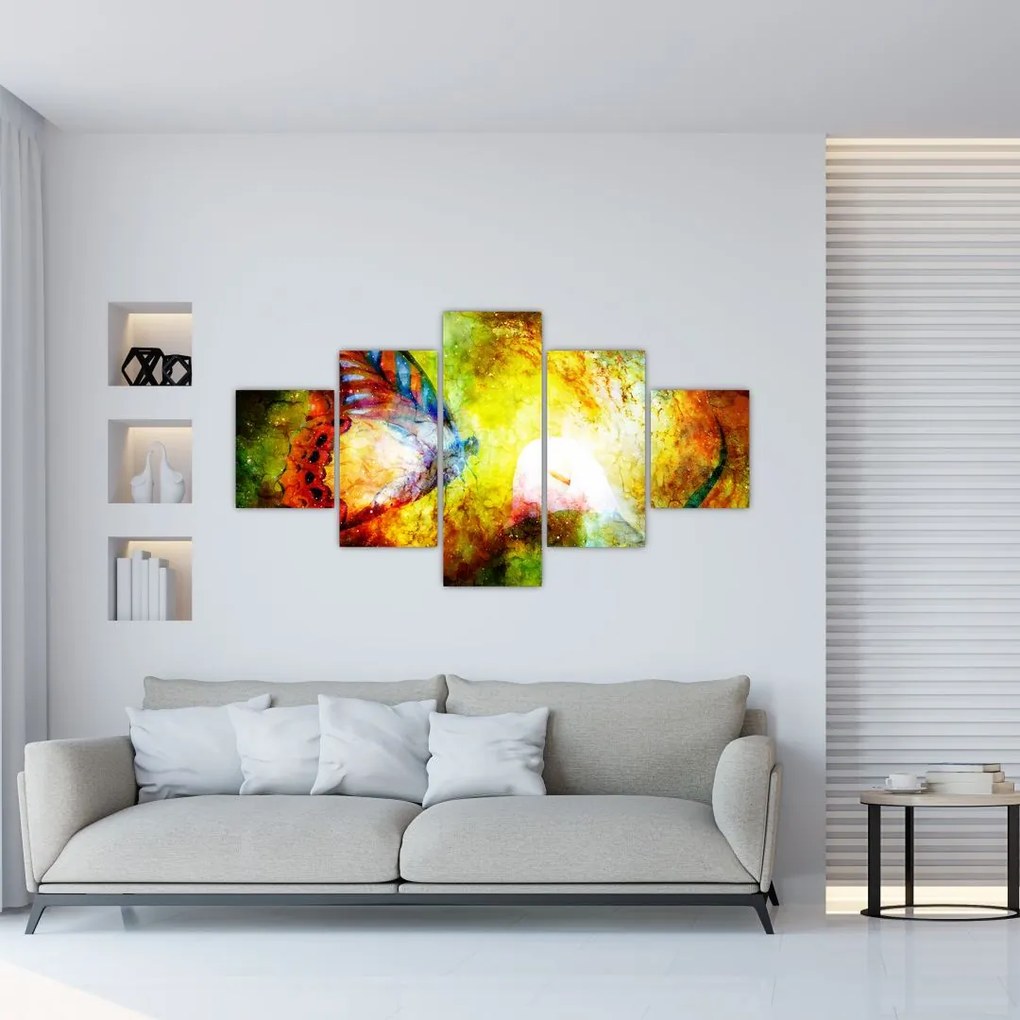 Obraz - Kosmiczny motyl (125x70 cm)