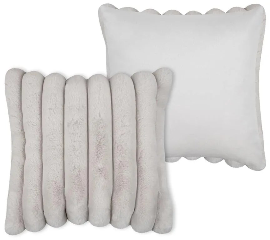 Poduszka dekoracyjna POLARY w grube prążki, 45 x 45 cm