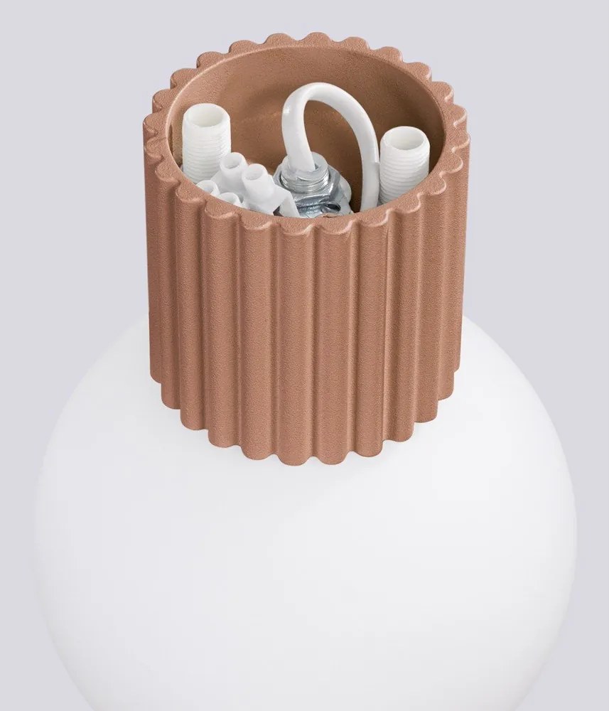 Jasnobrązowy kinkiet ø 12 cm Orbital – Sollux