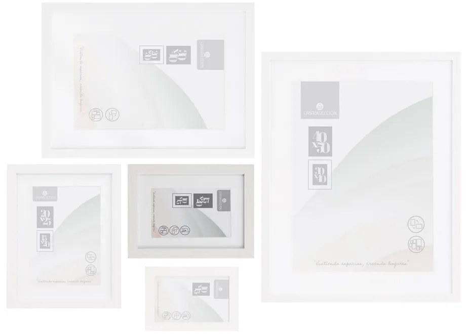 Biała ramka stojąca/ścienna 17,5x22,5 cm Sencillo – Casa Selección