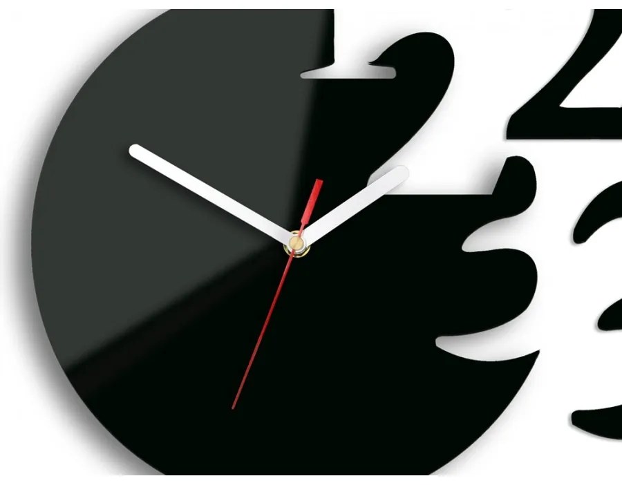 Zegar ścienny okrągły z cichym mechanizmem na ścianę akrylowy efektowny