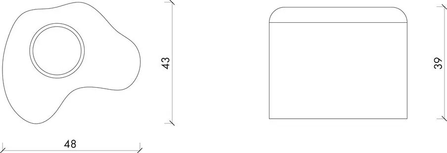 Metalowy uchwyt na szczoteczki do zębów w kolorze srebra Mis – noo.ma
