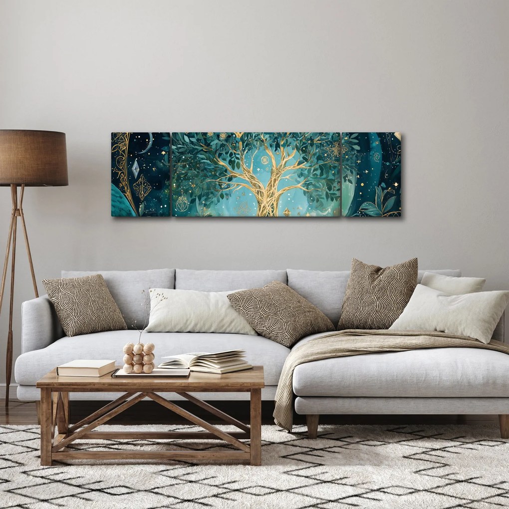 Obraz – Drzewo życia we wszechświecie (170x50 cm)