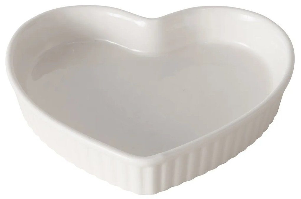 Ceramiczne formy do pieczenia w kształcie serca, 2 sztuki