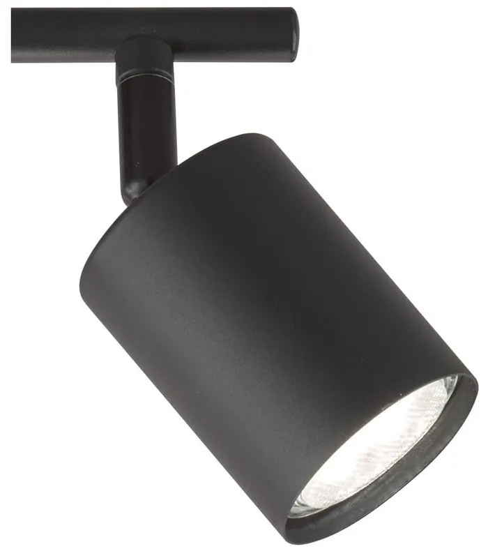 Czarna metalowa lampa punktowa LED 8x30 cm Vano – Fischer & Honsel