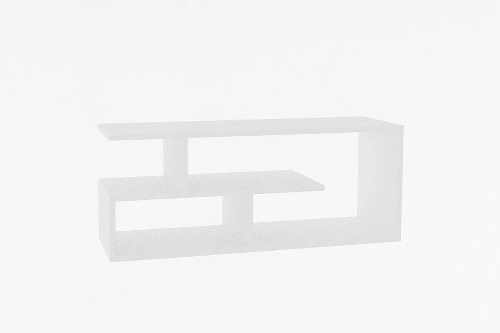 Skandynawska szafka pod telewizor – 100 cm x 40 cm x 29,6 cm – Biała – Płyta wiórowa