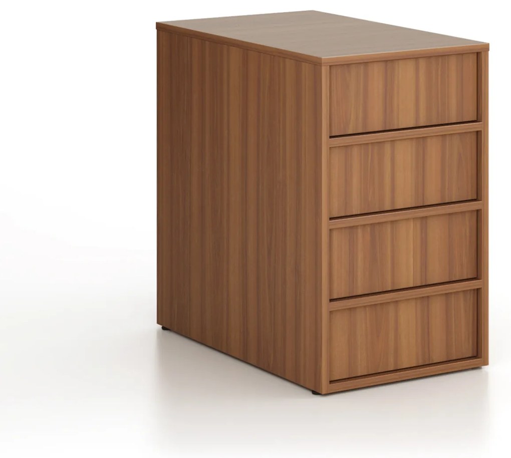 Kontener biurowy FRAME, 428 x 763 x 721 mm, orzech