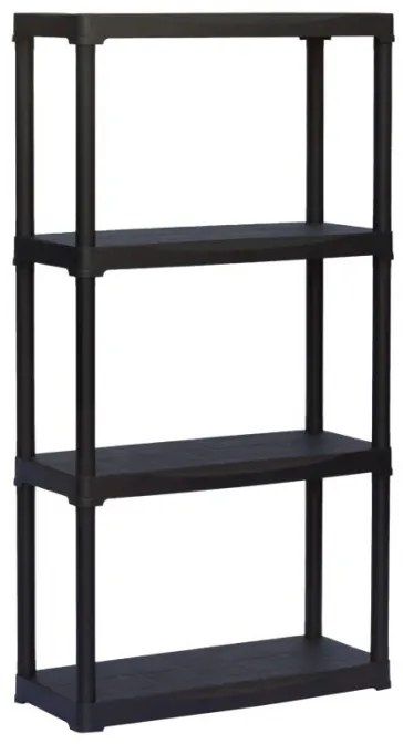 Regał plastikowy TEMPO 1+1 GRATIS, 1320x700x300 mm, 4 półki