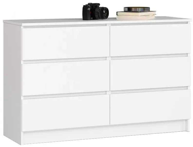 Biała komoda z szufladami H8-B46