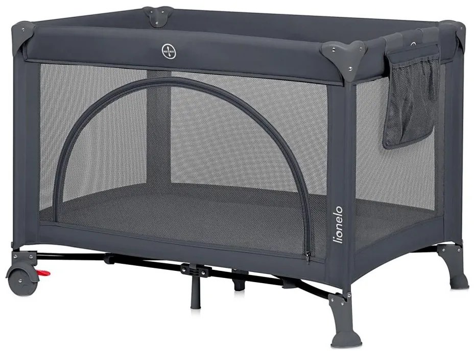 Lionelo - Łóżeczko turystyczne LAURA Szary Beton
