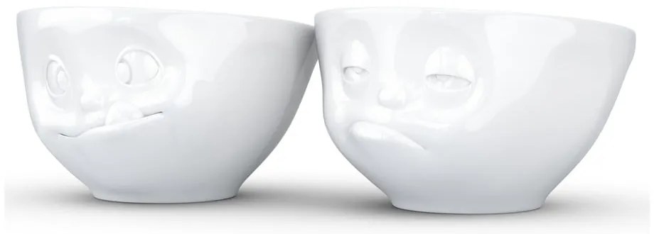 Komplet 2 białych porcelanowych łakomych miseczek 58products, 200 ml