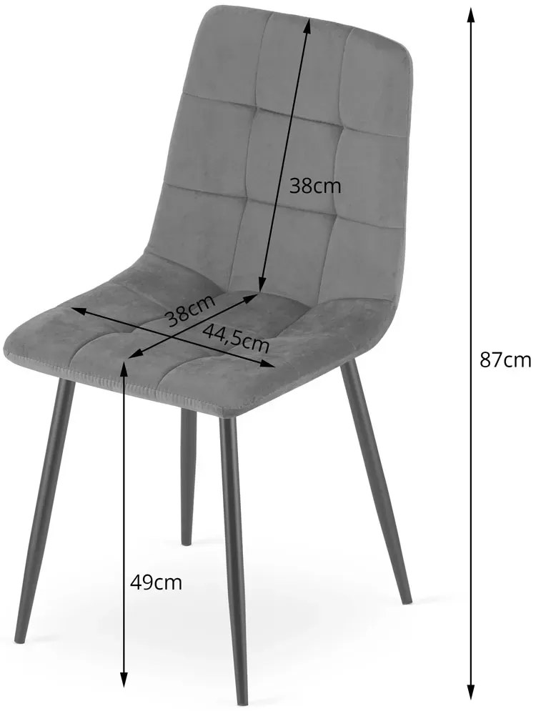 Różowe welurowe krzesło pikowane Z3-D69