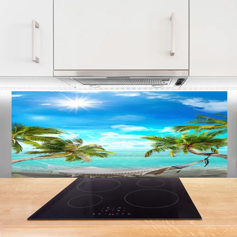 Panel Szklany Relaks w Cieniu Tropików