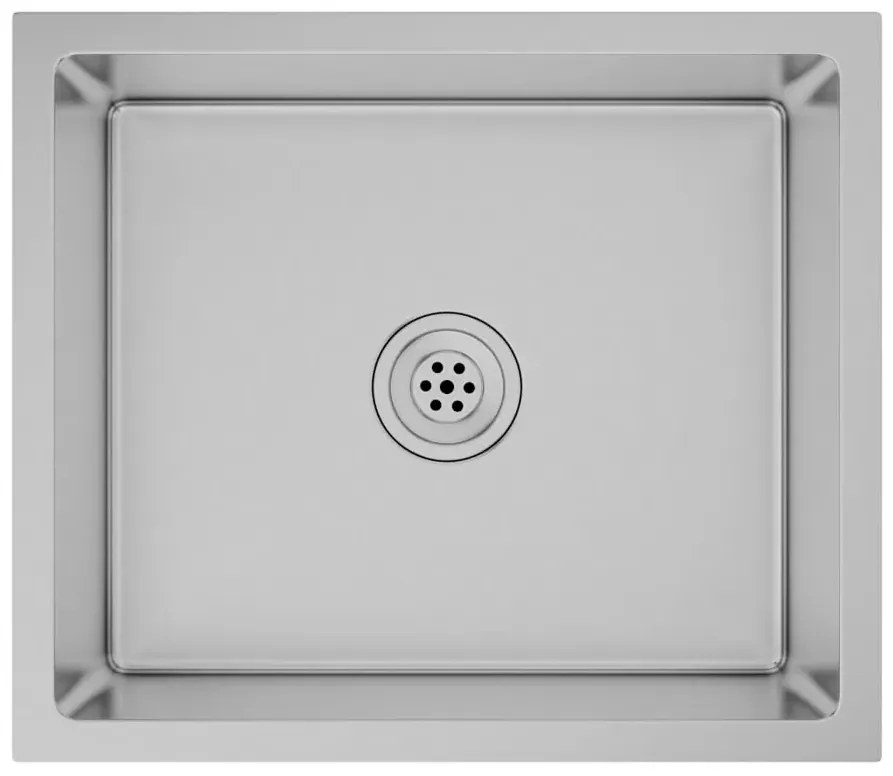Srebrny zlewozmywak ręcznie robiony - Tapis 5X
