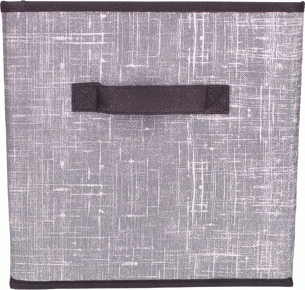 Organizer Tekstylny Granatowy Pudełko kosz 31x31x31 cm do Szafy Garderoby