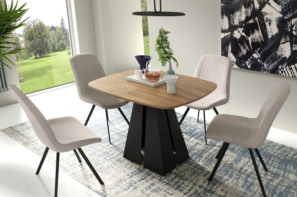 Industrialny stół rozkładany Vigo 120-196 cm